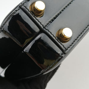 Pre-owned Gucci Sylvie 1969 Black Patent 589479 handbag | stylenewstar