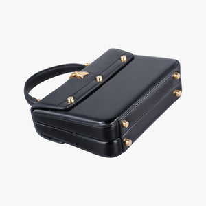 Pre-owned Gucci Sylvie 1969 Black Patent 589479 handbag | stylenewstar