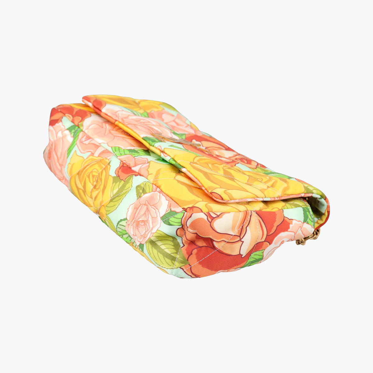 Pre-owned Yves Saint Laurent Jamie Floral Multicolour Satin  shoulderbag | stylenewstar