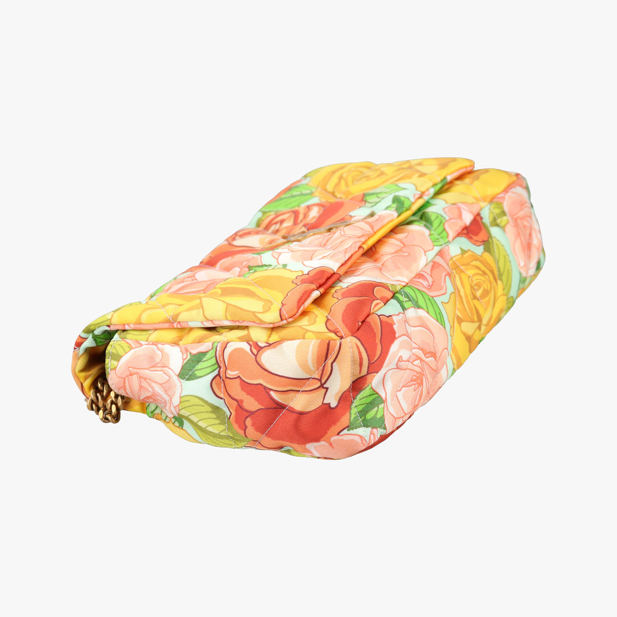 Pre-owned Yves Saint Laurent Jamie Floral Multicolour Satin  shoulderbag | stylenewstar