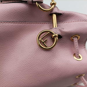 Pre-owned Fendi Mon Tresor Mini Bucket Pink Leather 8BS010 shoulderbag | stylenewstar