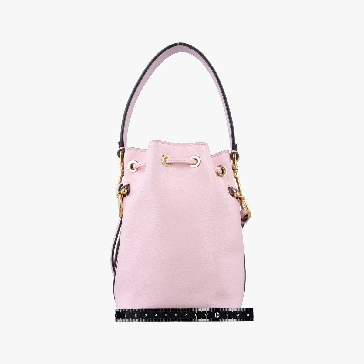 Pre-owned Fendi Mon Tresor Mini Bucket Pink Leather 8BS010 shoulderbag | stylenewstar