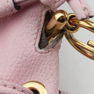Pre-owned Fendi Mon Tresor Mini Bucket Pink Leather 8BS010 shoulderbag | stylenewstar