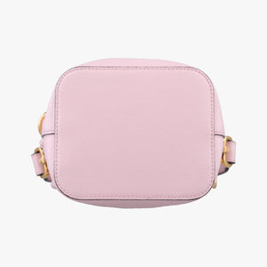 Pre-owned Fendi Mon Tresor Mini Bucket Pink Leather 8BS010 shoulderbag | stylenewstar