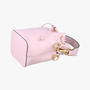 Pre-owned Fendi Mon Tresor Mini Bucket Pink Leather 8BS010 shoulderbag | stylenewstar