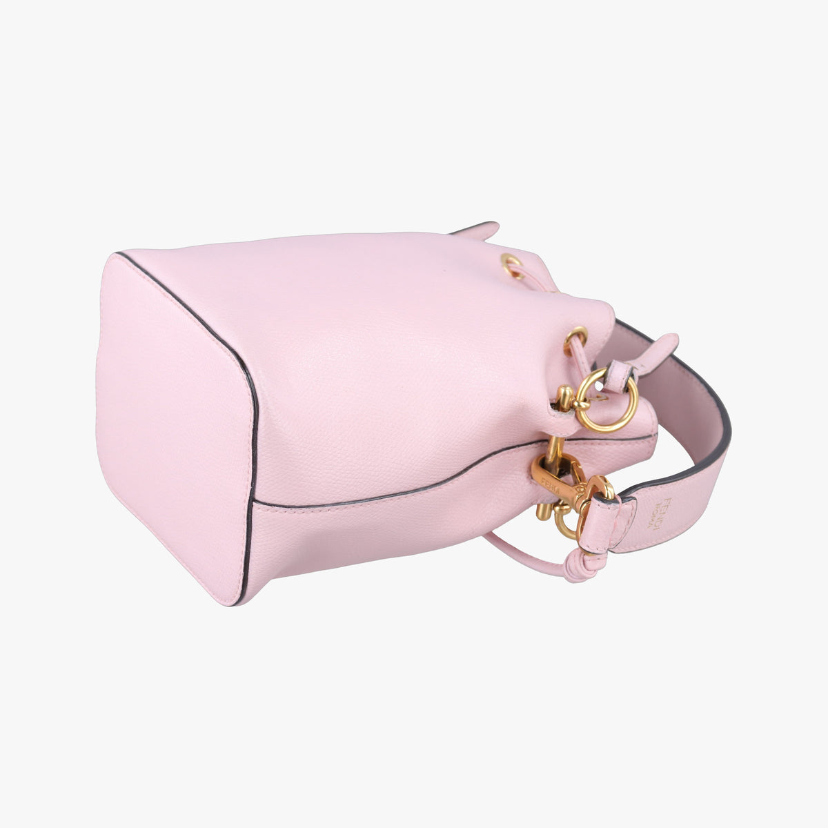 Pre-owned Fendi Mon Tresor Mini Bucket Pink Leather 8BS010 shoulderbag | stylenewstar