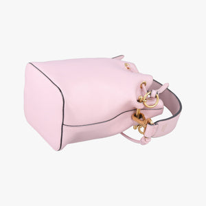 Pre-owned Fendi Mon Tresor Mini Bucket Pink Leather 8BS010 shoulderbag | stylenewstar