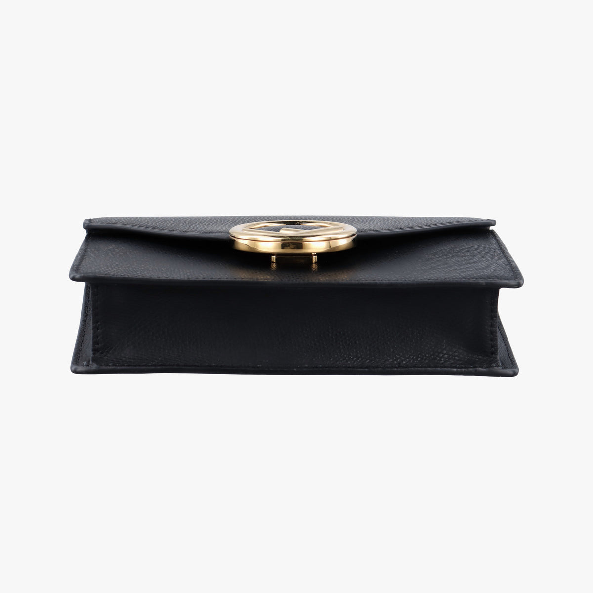 Pre-owned Fendi F is Black Leather 8BM005 shoulderbag | stylenewstar