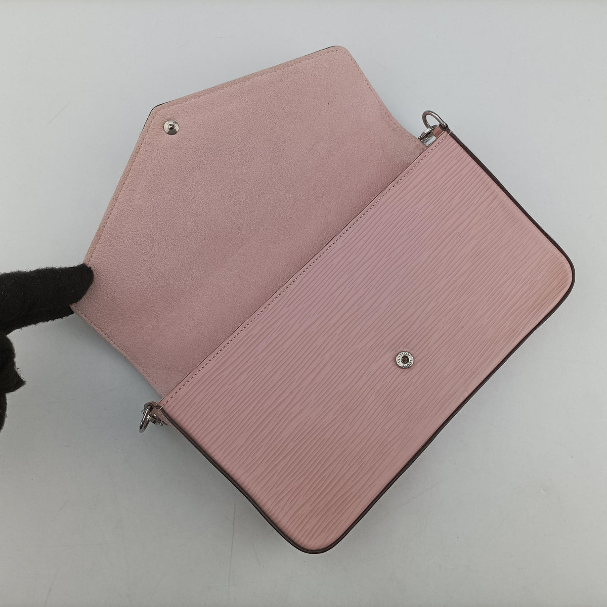 Pre-owned Louis Vuitton Pochette Felicie ROSE BALLERIN Epi M62467 shoulderbag | stylenewstar