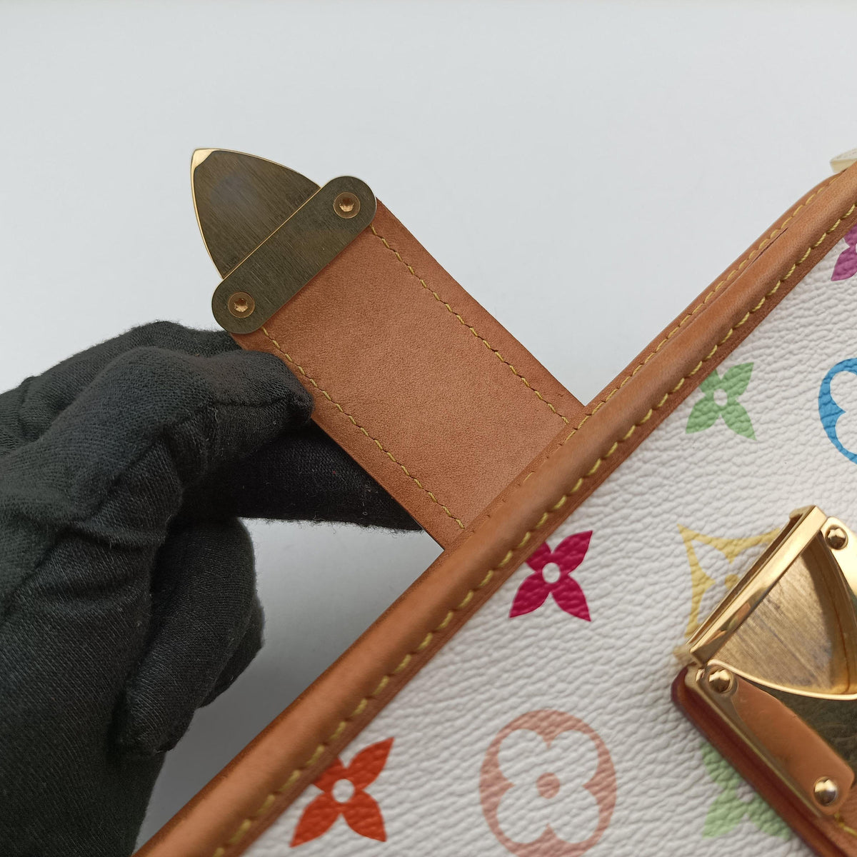 Vintage Louis Vuitton SHIRLEY white Monogram Multicolor M40049 shoulderbag | stylenewstar