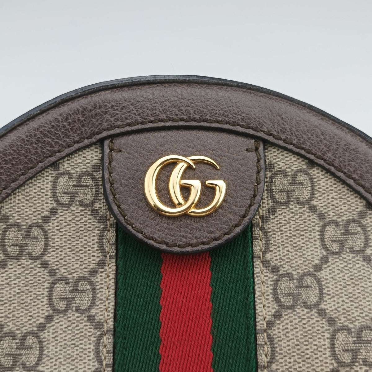 Pre-owned Gucci Ophidia Brown×beige PVC coated canvas×Leather 550618 shoulderbag | stylenewstar
