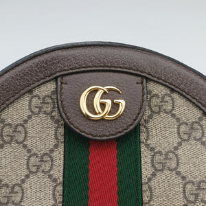 Pre-owned Gucci Ophidia Brown×beige PVC coated canvas×Leather 550618 shoulderbag | stylenewstar