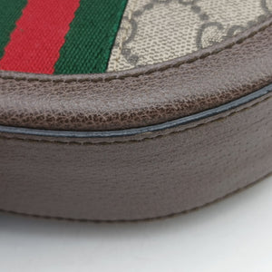 Pre-owned Gucci Ophidia Brown×beige PVC coated canvas×Leather 550618 shoulderbag | stylenewstar