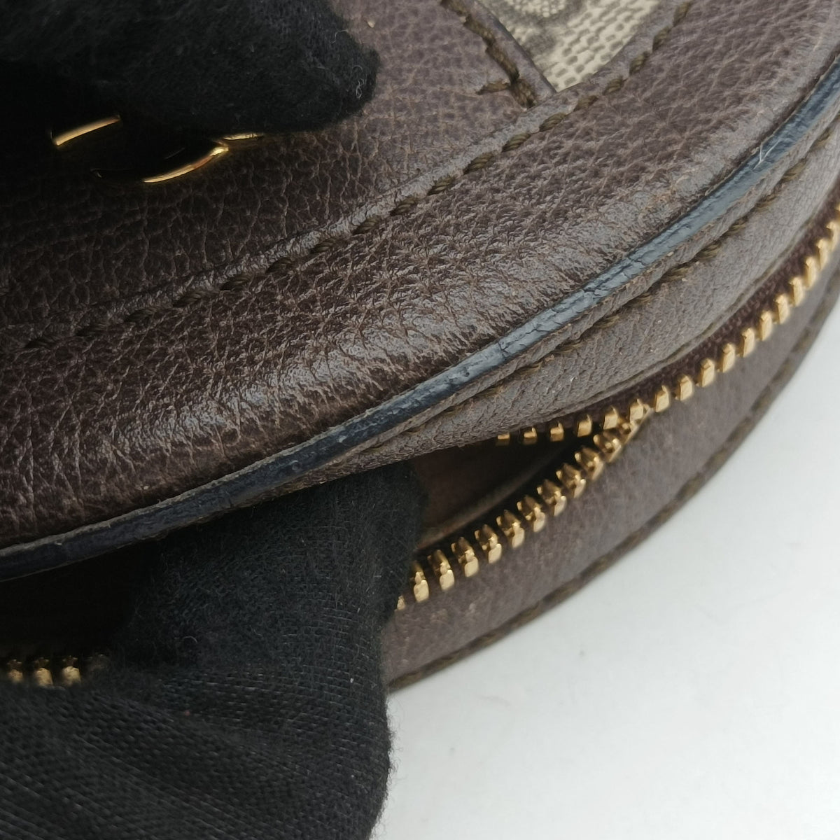 Pre-owned Gucci Ophidia Brown×beige PVC coated canvas×Leather 550618 shoulderbag | stylenewstar