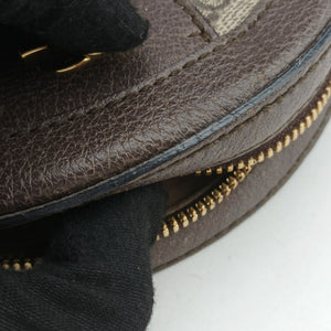 Pre-owned Gucci Ophidia Brown×beige PVC coated canvas×Leather 550618 shoulderbag | stylenewstar