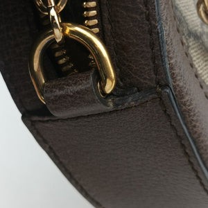 Pre-owned Gucci Ophidia Brown×beige PVC coated canvas×Leather 550618 shoulderbag | stylenewstar