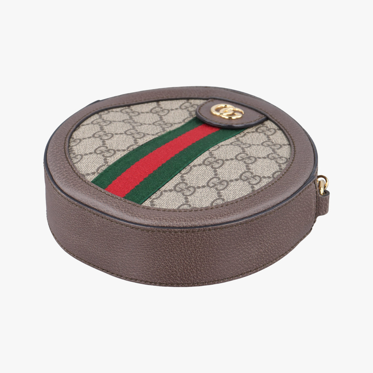 Pre-owned Gucci Ophidia Brown×beige PVC coated canvas×Leather 550618 shoulderbag | stylenewstar