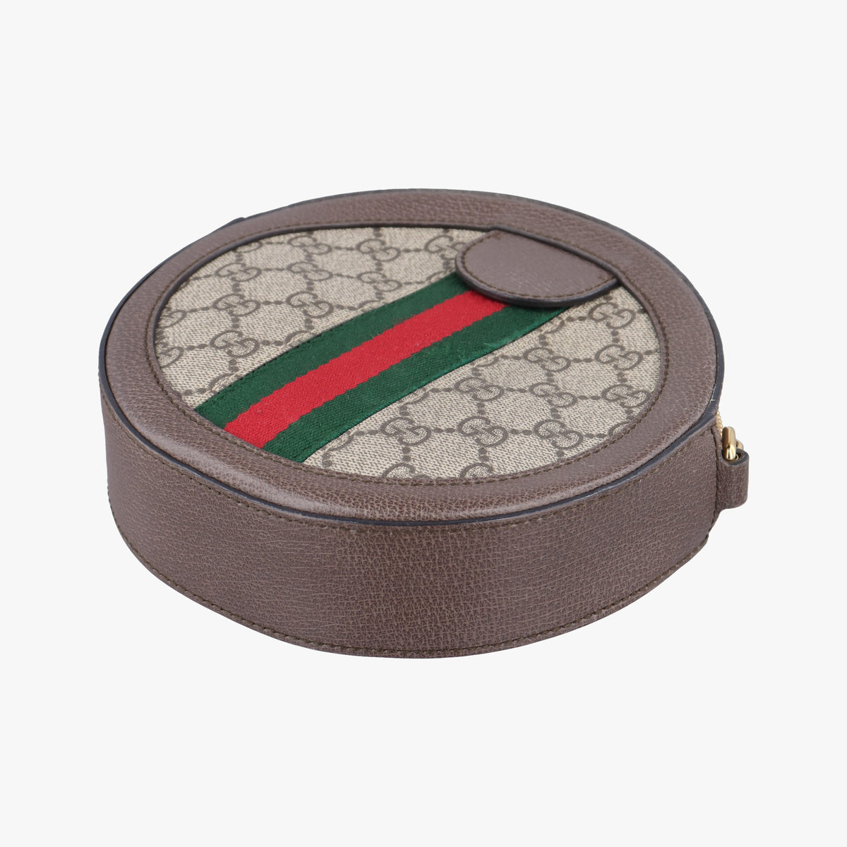 Pre-owned Gucci Ophidia Brown×beige PVC coated canvas×Leather 550618 shoulderbag | stylenewstar