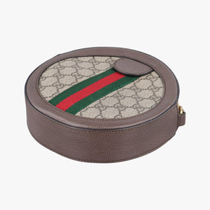 Pre-owned Gucci Ophidia Brown×beige PVC coated canvas×Leather 550618 shoulderbag | stylenewstar