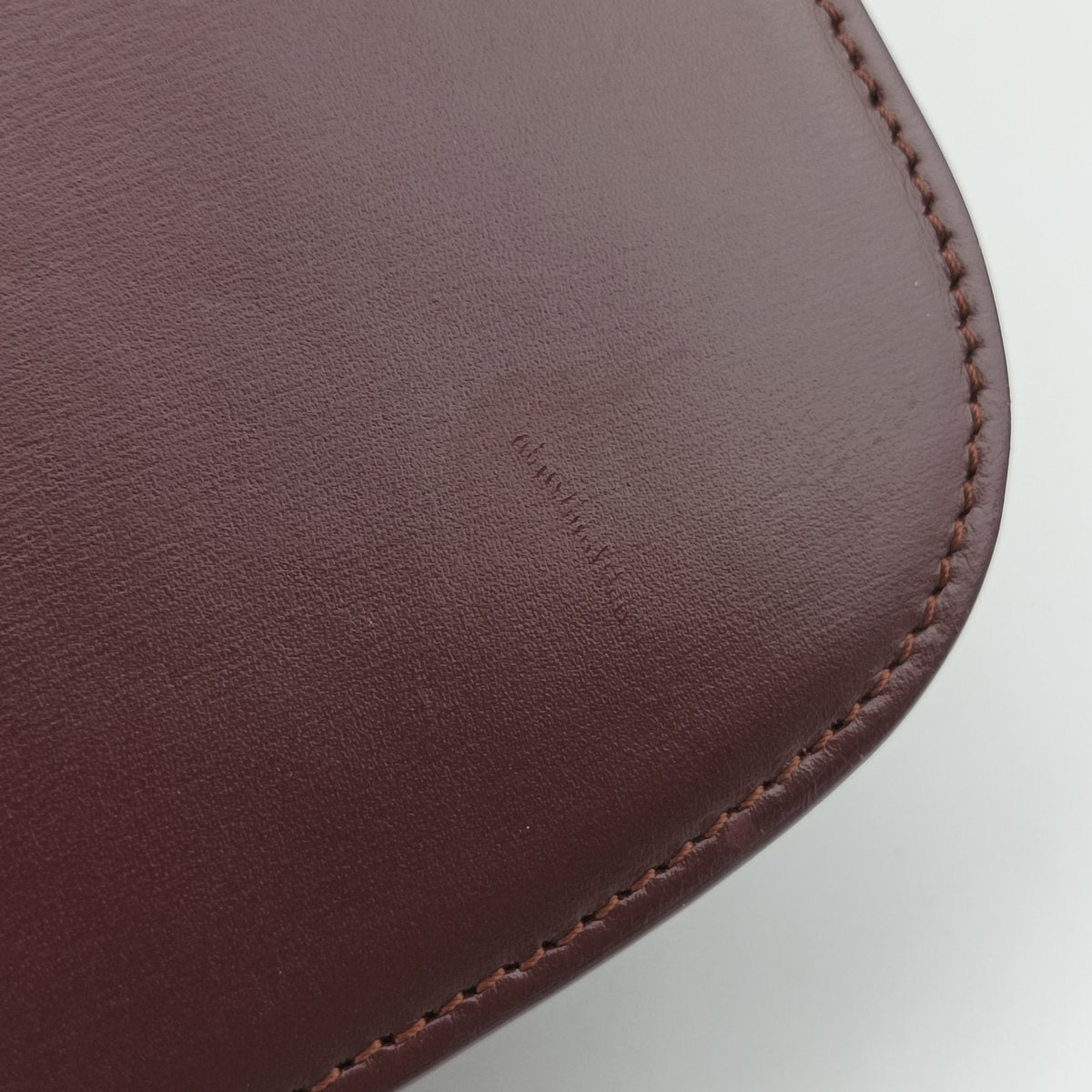 Pre-owned Celine Classic Box Burgundy Leather  shoulderbag | stylenewstar