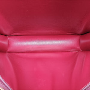 Pre-owned Celine Classic Box Burgundy Leather  shoulderbag | stylenewstar