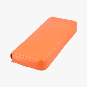 Pre-owned Celine Chain Claude Triomphe Orange Leather  shoulderbag | stylenewstar