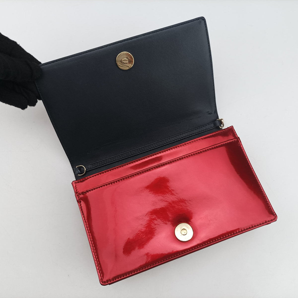 Secondhand Christian Dior DIORAMA Red Enamel  shoulderbag | stylenewstar