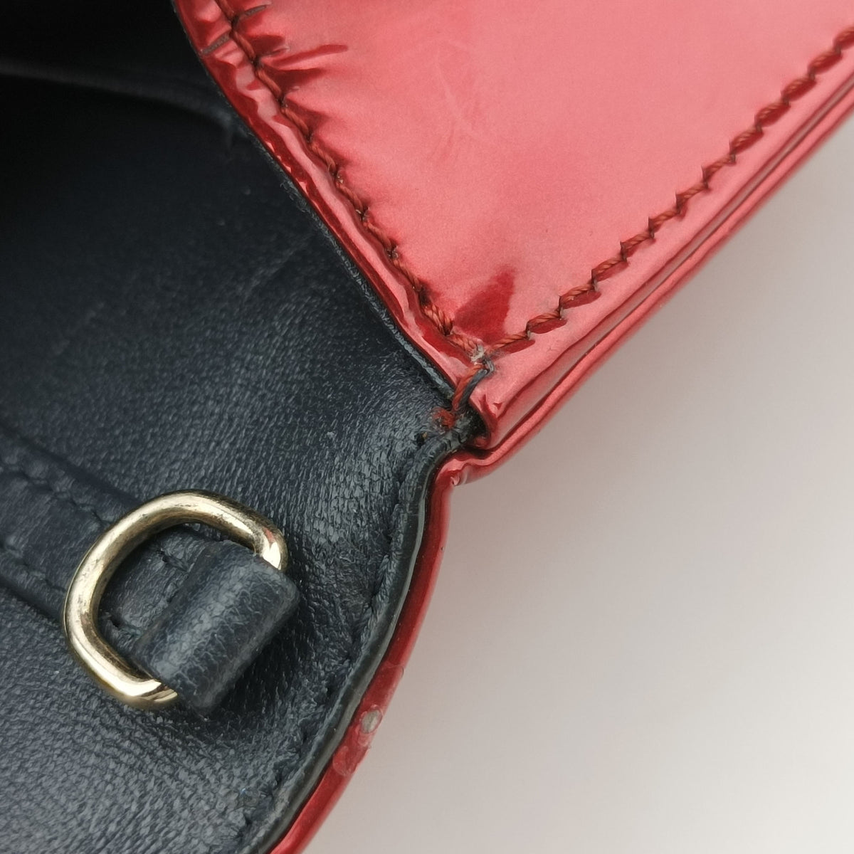 Secondhand Christian Dior DIORAMA Red Enamel  shoulderbag | stylenewstar