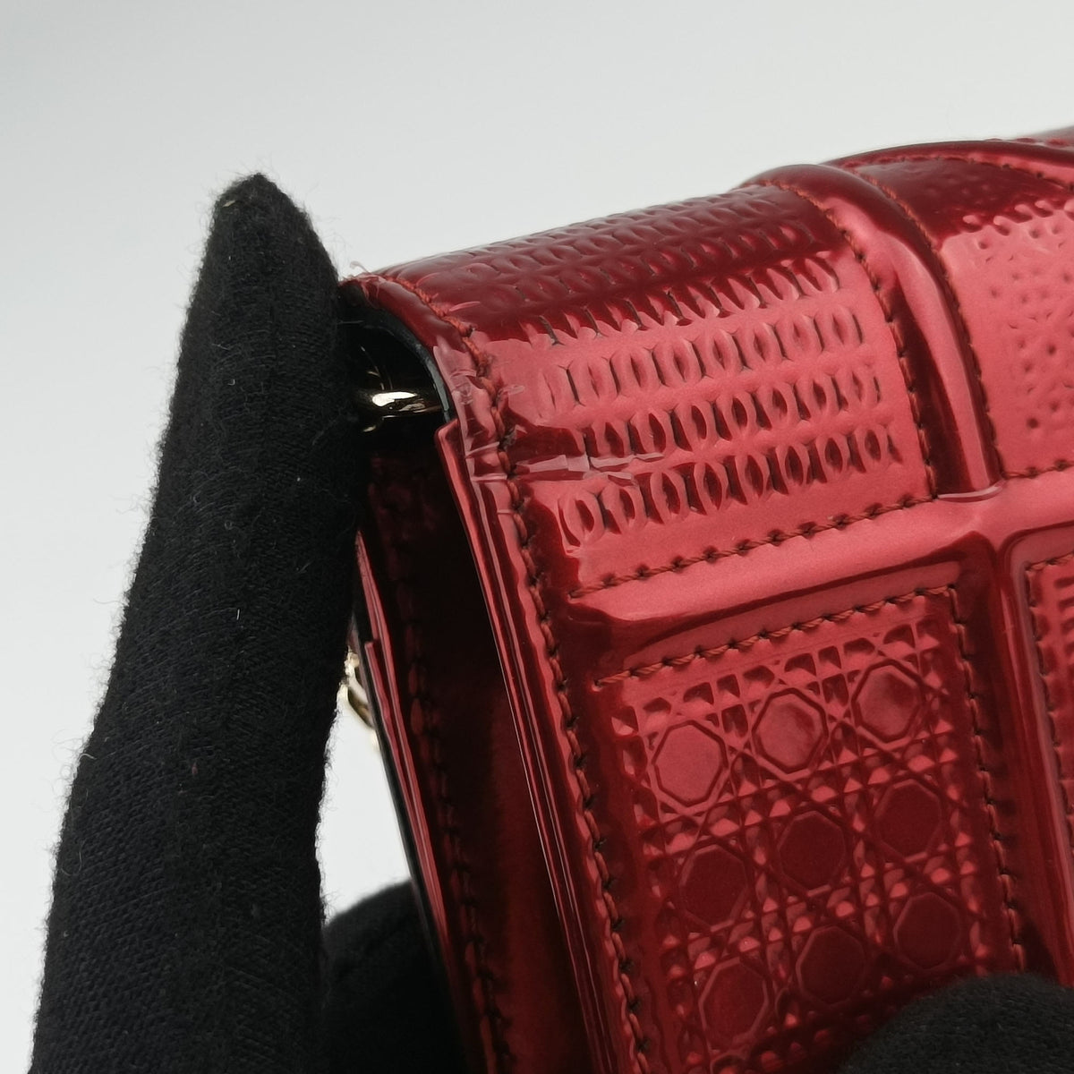 Secondhand Christian Dior DIORAMA Red Enamel  shoulderbag | stylenewstar