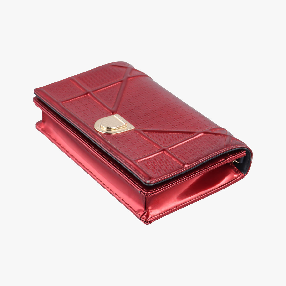 Secondhand Christian Dior DIORAMA Red Enamel  shoulderbag | stylenewstar