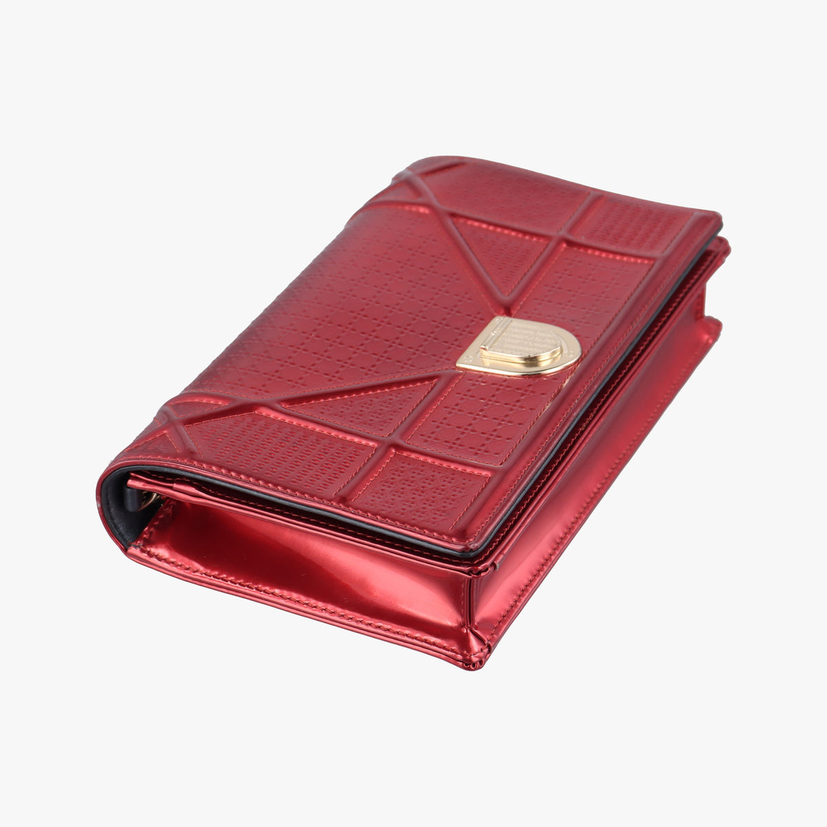 Secondhand Christian Dior DIORAMA Red Enamel  shoulderbag | stylenewstar