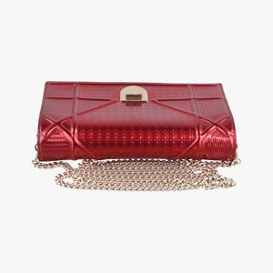 Secondhand Christian Dior DIORAMA Red Enamel  shoulderbag | stylenewstar