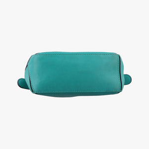 Pre-owned Loewe Puzzle Green Leather  shoulderbag | stylenewstar