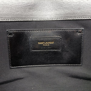 Pre-owned Yves Saint Laurent KATE Grey Leather 354119 shoulderbag | stylenewstar