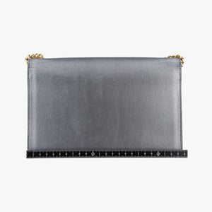 Pre-owned Yves Saint Laurent KATE Grey Leather 354119 shoulderbag | stylenewstar