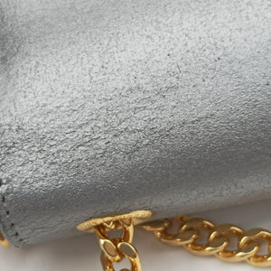 Pre-owned Yves Saint Laurent KATE Grey Leather 354119 shoulderbag | stylenewstar