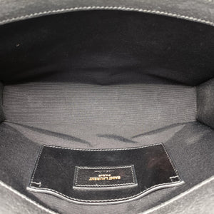 Pre-owned Yves Saint Laurent KATE Grey Leather 354119 shoulderbag | stylenewstar