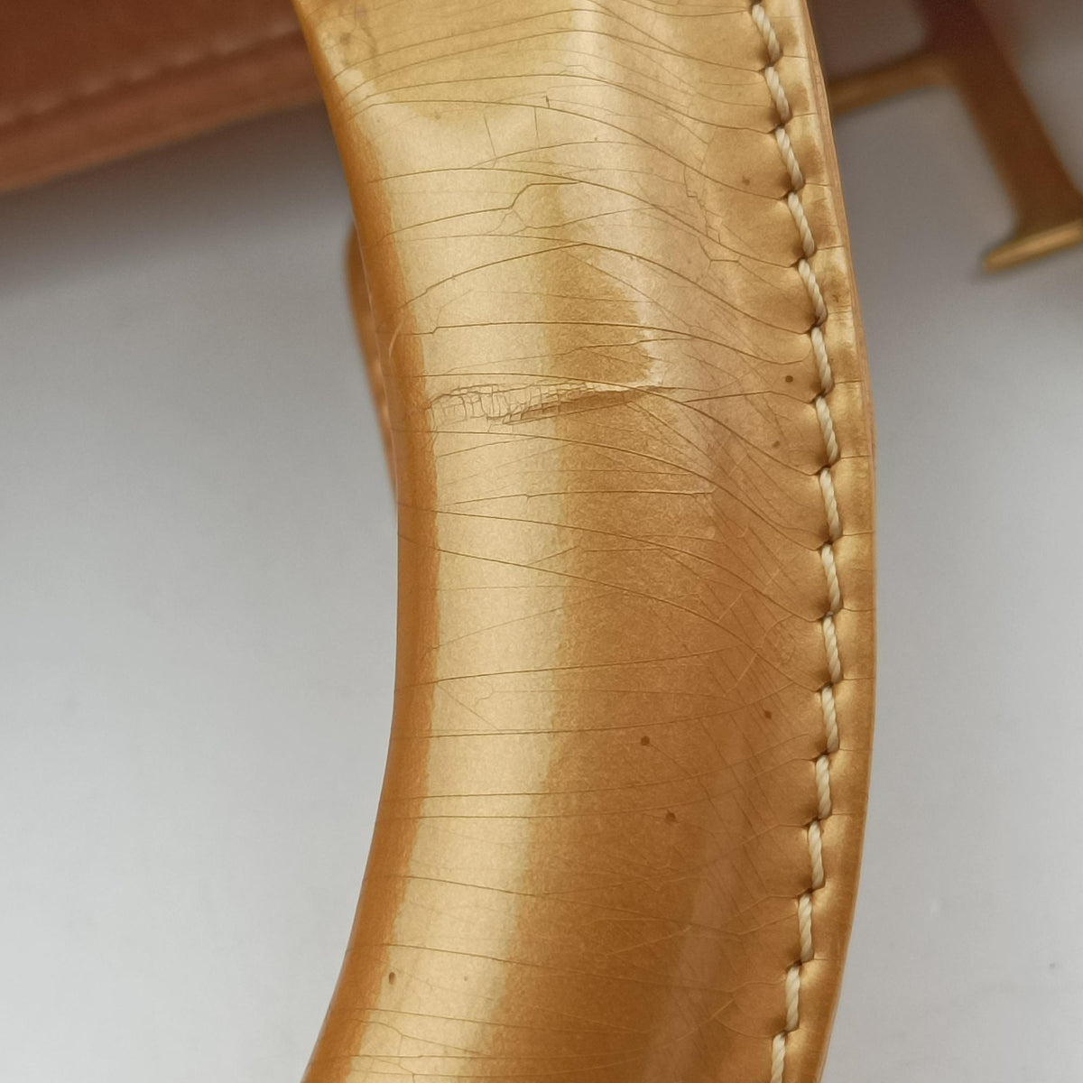Pre-owned Christian Dior Lady Dior Camel Suede × Patent  shoulderbag | stylenewstar