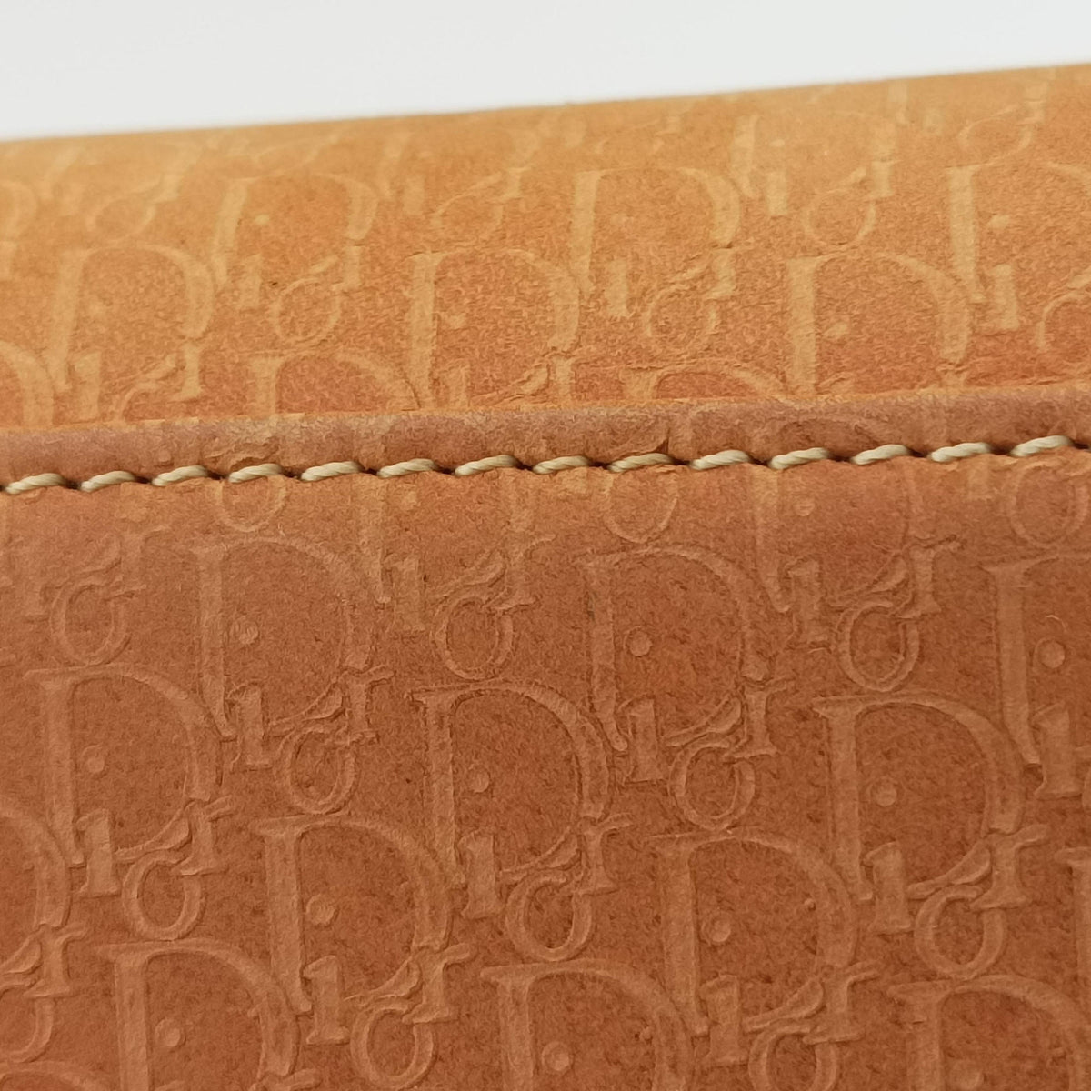 Pre-owned Christian Dior Lady Dior Camel Suede × Patent  shoulderbag | stylenewstar