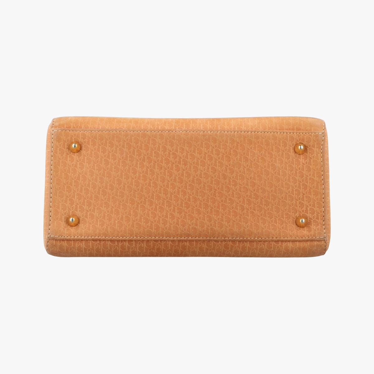 Pre-owned Christian Dior Lady Dior Camel Suede × Patent  shoulderbag | stylenewstar