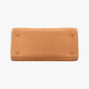 Pre-owned Christian Dior Lady Dior Camel Suede × Patent  shoulderbag | stylenewstar