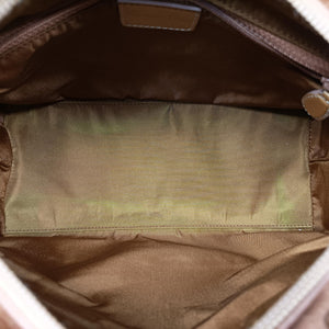 Pre-owned Christian Dior Lady Dior Camel Suede × Patent  shoulderbag | stylenewstar