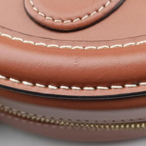 Pre-owned Celine Oval Purse Cuir Triomphe Brown Leather  shoulderbag | stylenewstar