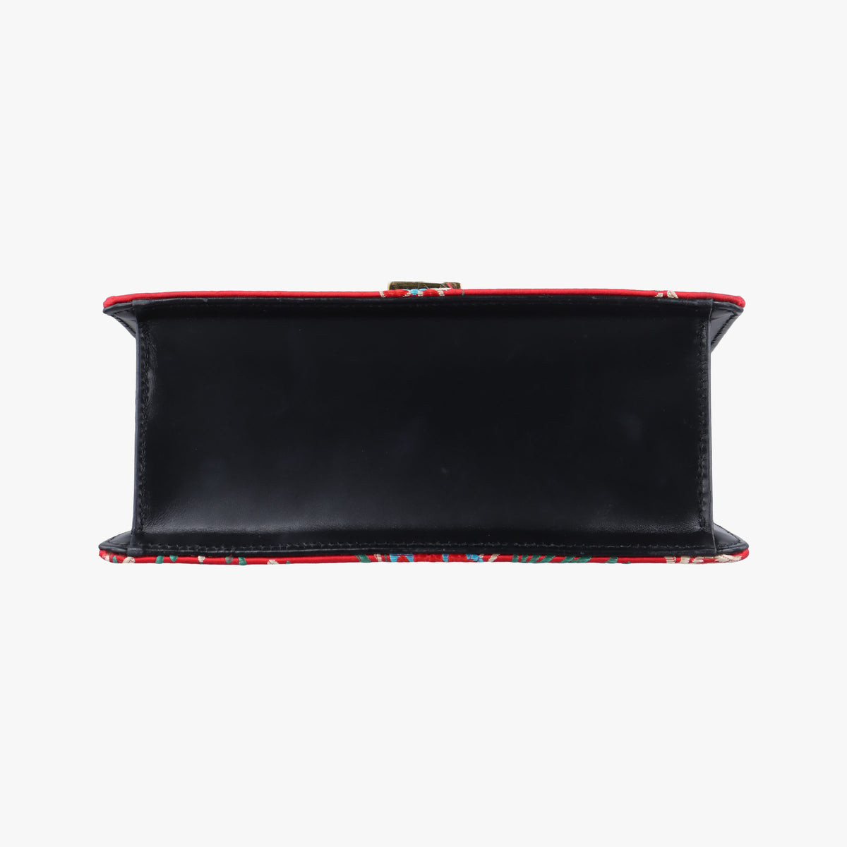 Pre-owned Gucci Sylvie Red x Multicolor silk 472107 shoulderbag | stylenewstar