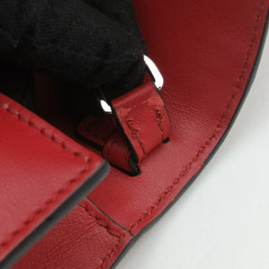 Pre-owned Prada Electra Studded Red Leather 1BD120 shoulderbag | stylenewstar