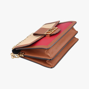 Pre-owned Louis Vuitton DAUPHINE MM Scarlet Red×Panama Beige Taurillon leather M53830 shoulderbag | stylenewstar