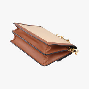 Pre-owned Louis Vuitton DAUPHINE MM Scarlet Red×Panama Beige Taurillon leather M53830 shoulderbag | stylenewstar