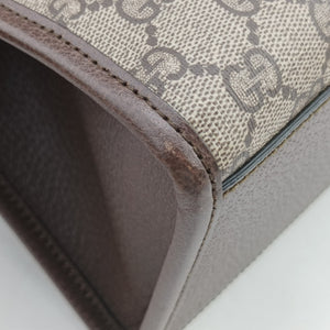 Pre-owned Gucci Interlocking G Tiger Beige×Brown PVC coated canvas×Leather 659983 shoulderbag | stylenewstar
