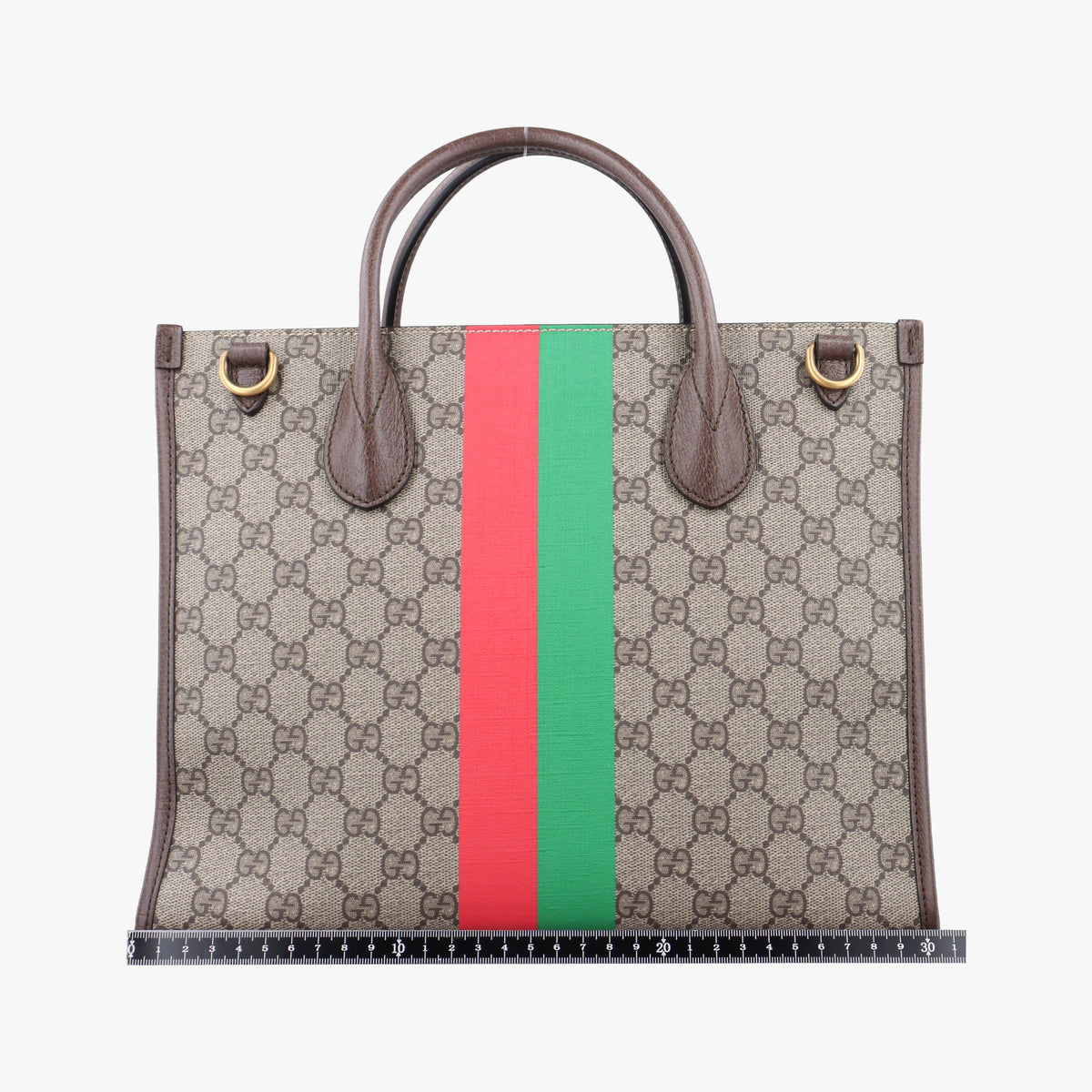 Pre-owned Gucci Interlocking G Tiger Beige×Brown PVC coated canvas×Leather 659983 shoulderbag | stylenewstar