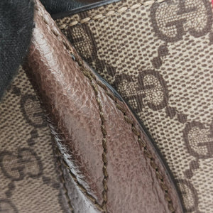 Pre-owned Gucci Interlocking G Tiger Beige×Brown PVC coated canvas×Leather 659983 shoulderbag | stylenewstar